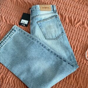 The Kooples Faded Light Blue Straight Jeans